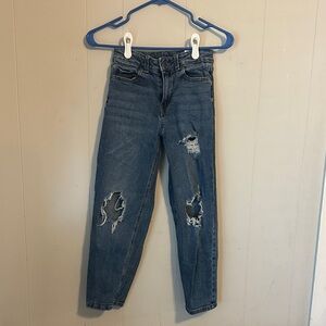 Girls size 10Distressed Boyfriend Blue Jeans